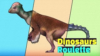 Dinosaur Roulette Game  공룡 룰렛 게임  Dinosaur size  공룡크기  Prenocephale Saichania  4 Dino  공룡룰렛 [upl. by Anih]