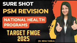 SURE SHOT PSM FMGE National Health Programs fmge neetpg inicet [upl. by Etnoel129]