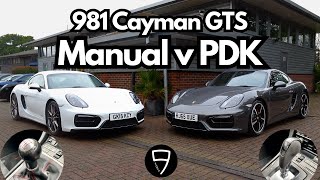 Porsche 981 Cayman GTS manual v PDK same price different cars… [upl. by Adnamal]