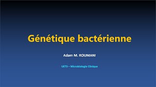 Microbio  Génétique bactérienne [upl. by Tallbot176]