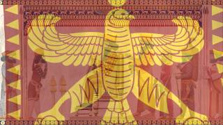 Persian Achaemenid Empire Tribute Flag And Tribute Anthem [upl. by Hike224]