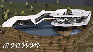 Bloxburg Mansion Modern House  House Build  Roblox [upl. by Sayed741]