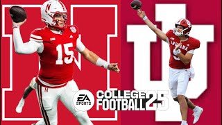 Nebraska vs Indiana CFB SimulationEA Sports College Football 25 [upl. by Burl]