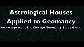 Astrological Geomancy Houses An essential part of House Chart Geomancy [upl. by Rhett143]