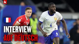 Upamecano freut sich über Sieg gegen quotExTrainerquot Rangnick I Österreich  Frankreich 01 [upl. by Satterfield]