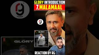 YO YO HONEY SINGH  GLORY  MALAMAAL FT YINA MINEZ  TSERIES  REACTION BY RG yoyohoneysingh [upl. by Ymirej]