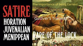 Types of Satire  Horation Juvenilian Menippean Satire with examples uses of satire in literature [upl. by Eeslehc220]