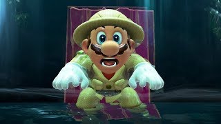 Super Mario Odyssey  All Wooded Kingdom Power Moons [upl. by Llert781]