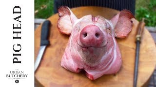 How to professionally debone a pigs head  Pig Butchery [upl. by Nodnalb]