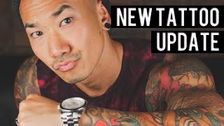 TATTOO UPDATE  DR PICKLES TATTOO BALM REVIEW [upl. by Fronia396]