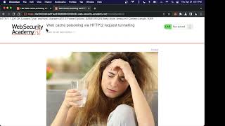 Web cache poisoning via HTTP2 request tunnelling [upl. by Mitman]