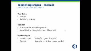 Toedieningswegen en vormen [upl. by Latnahc]