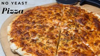 NO YEAST PIZZA  No yeast pizza dough [upl. by Zusman]