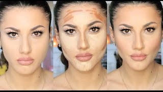 Makyajla Yüz İnceltme CONTOUR amp HIGHLIGHT [upl. by Yerfej]