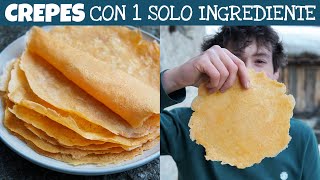 CRÊPES FATTE CON 1 SOLO INGREDIENTE grande novità  ricetta sia dolce che salata  Davide Zambelli [upl. by Peony]