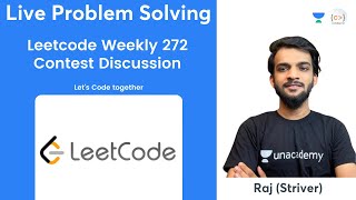 Leetcode Weekly 272 Contest Discussion  Striver  Live Problem Solving [upl. by Atreb995]