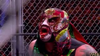 The Young Bucks vs The Lucha Brothers Steel Cage Match All Out 2021 Highlights [upl. by Nikaniki]