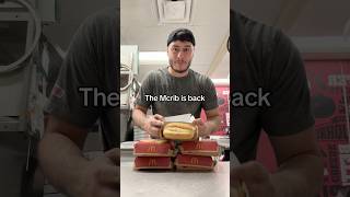 The McRib Is Back Would You Try This wow pizza youtubeshorts shorts food mcdonalds fyp [upl. by Acirej125]