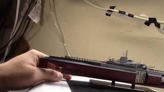 The Surcouf Undersea Cruiser Frances BattleshipSubmarine 1350 Scale Atlas Model [upl. by Eimoan]