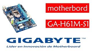 REVIEW  Ga h61m s1Gigabyte INDIA [upl. by Eartnoed]