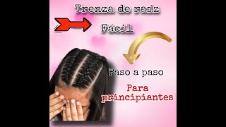 TRENZAS DE RAIZ PASO A PASO  PARA PRINCIPIANTES [upl. by Ardnaxila]