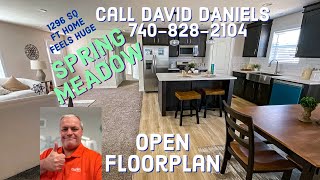 SPRING MEADOW Modular Home Big Open 3 BR Floorplan Clayton Homes Frazeysburg David Daniels [upl. by Onidranreb587]