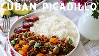 Cuban Picadillo Recipe  Authentic Cuban Picadillo  Anitas Delights [upl. by Marlo]