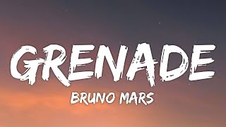 Bruno Mars  Grenade Lyrics [upl. by Nageam]