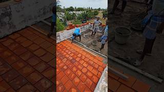 Terrace Cool Roof Tile Installation shorts roof coolrooftile coolroof [upl. by Ecilahc]