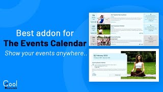 The Event Calendar Shortcode  Cool Plugins [upl. by Nuahsyd399]