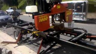 Urban Logs to Lumber TimberKing 1600 Portable Saw Mill [upl. by Suckow]