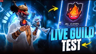 FF LIVE GUILD TEST 🔴  LIVE GUILD TEST  FREE FIRE LIVE CUSTOM desigamer nonstopgaming gyangaming [upl. by Kelby]