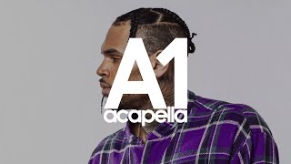 Chris Brown  Wheels Fall Off Acapella  Vocals Only 90bpm [upl. by Alcinia]