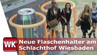 Neue Flaschenhalter am Schlachthof Wiesbaden [upl. by Linetta]