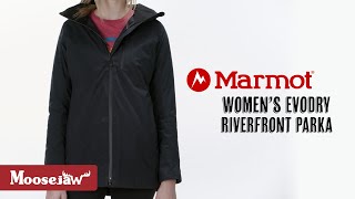 Marmot Womens Riverfront Parka  Moosejaw [upl. by Kolk]