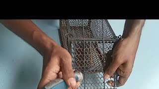 How to put a spring  mouse trap cage repear  rat trap cage  put a spring [upl. by Madai634]