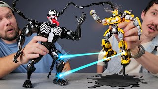 Venom VS Bumblebee – DIY Crafting Challenge ⚔️💥 Transformers Battle Begins [upl. by Maddalena]