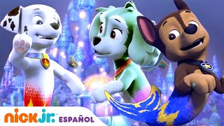 Paw Patrol Patrulla de cachorros  ¡La Patrulla Marina y los cachorros marinos salvan Puplantis [upl. by Airpal]