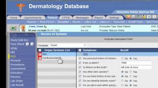 PrognoCIS EMR  Dermatology Demo [upl. by Anivek]