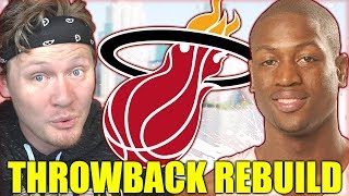 REBUILDING THE 2003 MIAMI HEAT ROOKIE WADE Throwback NBA 2K19 [upl. by Anividul709]