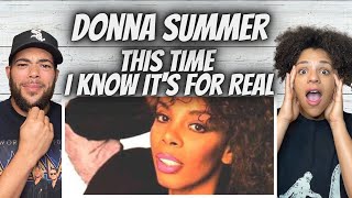 FIRST TIME HEARING Donna Summer  This Time I Know Its For Real REACTION [upl. by Htabazile]