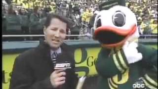 Oregon Duck Mascot Fight [upl. by Rayle]