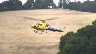 Eurocopter AS350 BA spectacular approach and landing [upl. by Anirpas30]