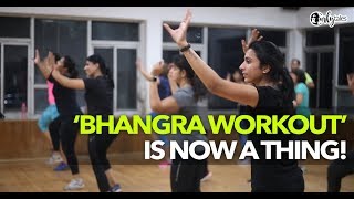 Bhangra Workout in Delhi  Curly Tales [upl. by Alegnat]