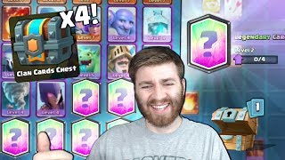 HOW TO GET WAR LEGENDARIES FOR THE CLAN  Clash Royale  FIRST WAR CHEST LEGENDARY PULL [upl. by Teria]