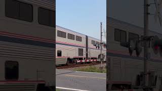 Amtrak Auto Train 53 speeds through Garysburg NC w P40DC’s 835 amp 821 leading amtrak shorts [upl. by Carolyne305]