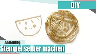 DIY Stempel selber machen  Anielas Fimo [upl. by Nauqat]