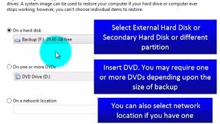 Windows 81  Create and Restore Full Backup System Image [upl. by Htebazile]