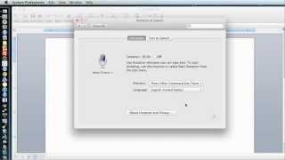 Mac OSX 108  Mountain Lion  Using Dictation Speech to Text App [upl. by Enimisaj]