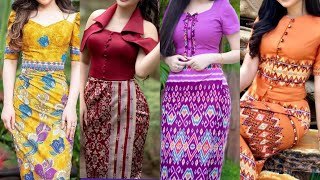 Myanmar bestest outfits collectiontraditional dresses of Myanmar beautiful ideas [upl. by Aliehc]